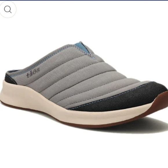 Taos Right On Blue NWT Blue Gray Slip On Comfort Clogs  Nylon Upper Rubber Sole main image 13